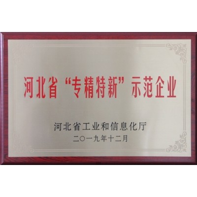 河北省“專(zhuān)精特新”示范企業(yè)